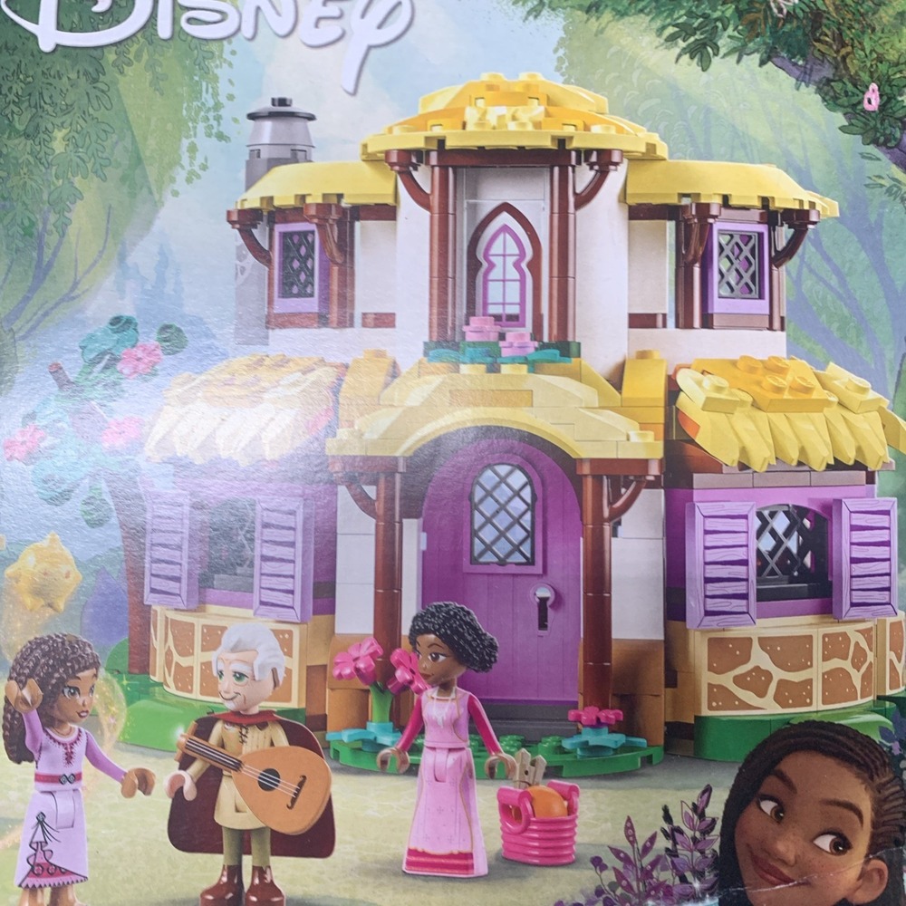 Lego Disney Asha's Cottage Set with Yellow, Purple, White, Brown Accents - Picture 4 of 8